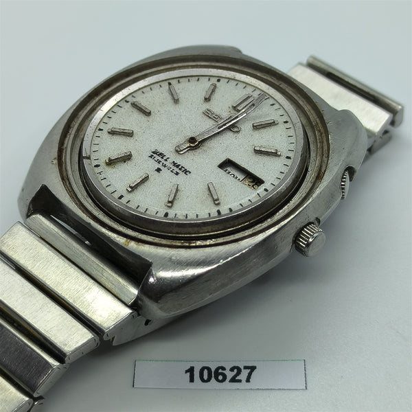 PROJECT FIX SEIKO BELLMATIC 4006 7011 MENS SS AUTO DAY DATE WATCH EU SHIP 10627