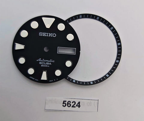 SEIKO BLACK SUMO 7S26 0020 NH36 4R36 SKX007 DIAL MINUTE TRACK SET WATCH B5624