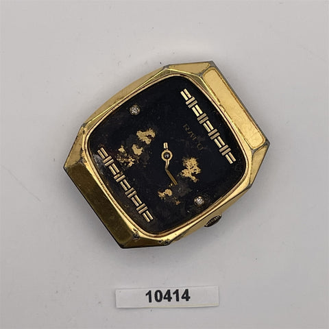 PROJECT TO FIX RADO GOLD PLATE AUTOMATIC DATE WATCH EU SHIP MENS WATCH 10414