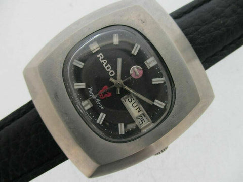 PROJECT FIX RADO PURPLE HORSE SS HOODED LUGS DAY DATE EU SHIP 726481 MENS WATCH 