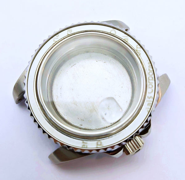 NEW AF SEIKO LEX YACHT MASTER SS KIT CASE BEZEL GLASS CROWN STRAP DIAL HANDS