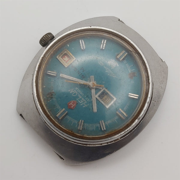 PROJECT TO FIX HELON SWISS MADE DAY DATE MENS WATCH EU SHIP 6657