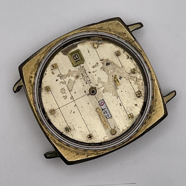 PROJECT TO FIX SEIKO DX SEALION 6106 8030 DATE AUTO GOLD PLATE MENS WATCH 10248