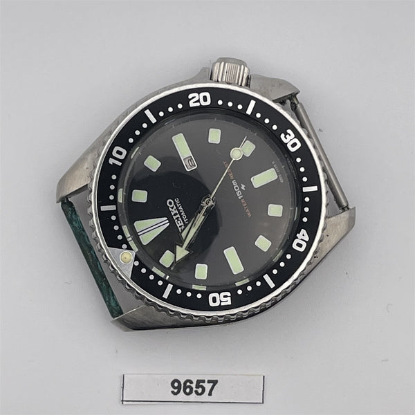 PROJECT TO FIX POLISHED SEIKO 4205 0155 AUTO MIDSIZE DATE EU SHIP SS WATCH 9657
