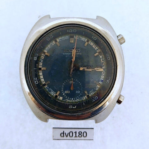 PROJECT TO FIX SEIKO 6139 7002 MENS 670202 EU SHIP SS CHRONOGRAPH WATCH DV00180