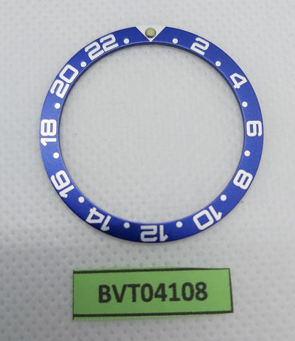 SEIKO SILVER BLUE INSERT RAISED PIP GMT 7S26 0020 SKX007 7002 7040 BVT04108