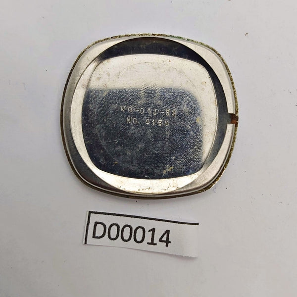 USED VINTAGE SOLVIL TITUS SS MENS CUSHION WATCH CASE BACK COVER NG4154 D00014