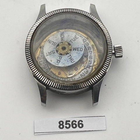 PROJECT TO FIX BULOVA LADIES COIN RIMMED AUTOMATIC DRESS WATCH EU SHIP 8566