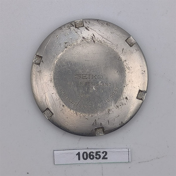 USED VINTAGE SEIKO BULLHEAD 6138 0040 WATCH DIVER CASE BACK COVER BVT010652