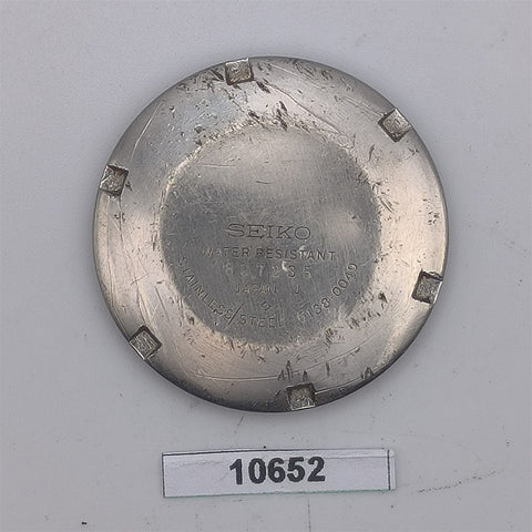 USED VINTAGE SEIKO BULLHEAD 6138 0040 WATCH DIVER CASE BACK COVER BVT010652