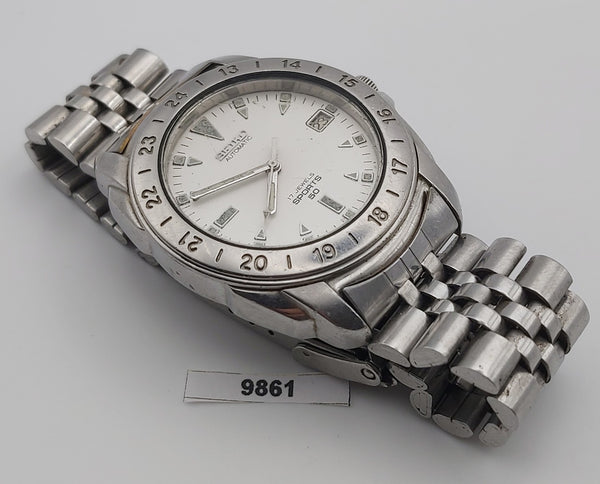 PROJECT TO FIX SEIKO SPORTS 7002 8059 MENS SS AUTO DAY DATE WATCH BVT09861