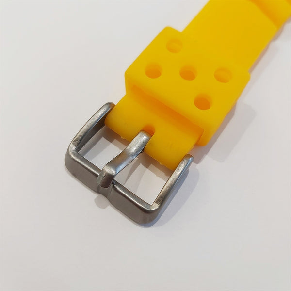 NEW SEIKO RUBBER STRAP YELLOW PADI WAVE Z20 BAND 20mm 4205 7S26 0030 0050 YELLOW