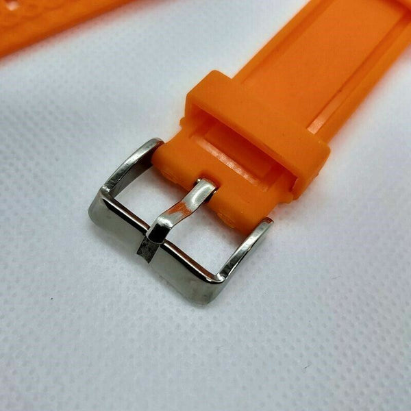 NEW FOR SEIKO ORANGE SKX007 6309 7290 7548 CURVED ENDS 22mm RUBBER BAND BVT04010