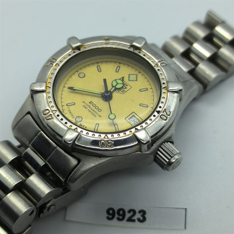 PROJECT TO FIX TAG HEUER 2000 SERIES GOLD SS LADIES QUARTZ DATE WATCH B9923