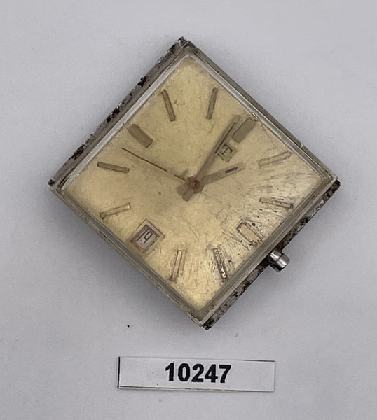 USED VINTAGE TISSOT AUTOMATIC WIND MOVEMENT DIAL DATE WATCH KIT 10247