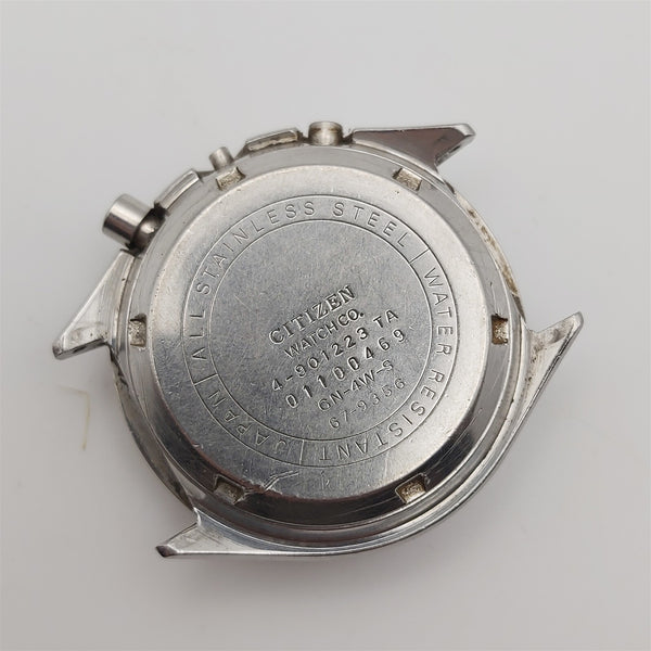 RARE CITIZEN CHRONOGRAPH 2 REGISTER KIT CASE MENS SS WATCH BVT06679
