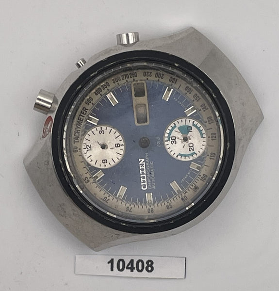 USED RARE VINTAGE CITIZEN CHRONOGRAPH 67-9038 DIAL SS CASE BEZEL COVER BVT010408