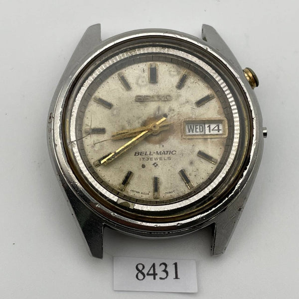 PROJECT FIX SEIKO BELLMATIC 4006 MENS SS AUTO DAY DATE 804225 WATCH EU SHIP 8431