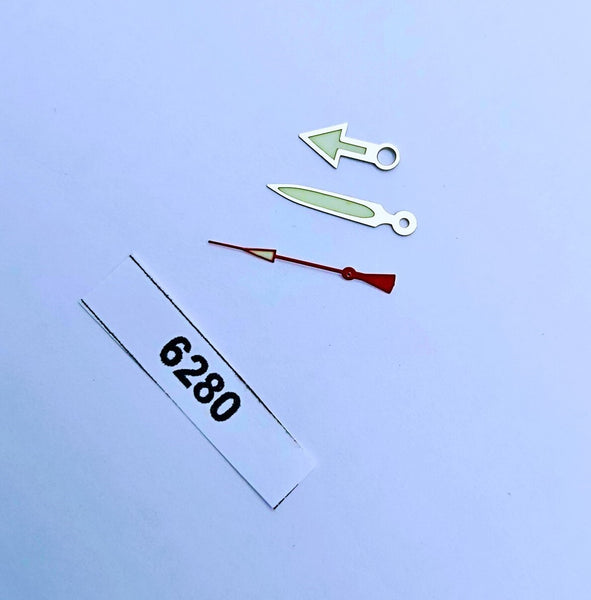  NEW FOR SEIKO DAGGER SS AND RED 7S26 NH35 C3 SUPERLUME WATCH HANDS BVT06280