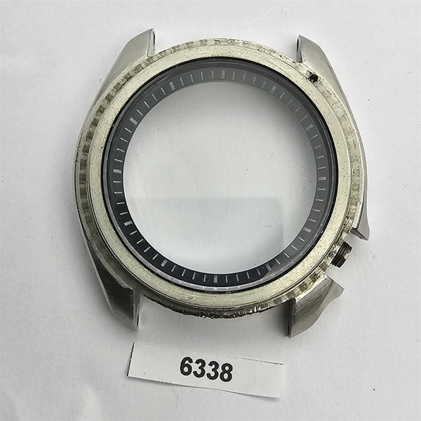 USED SEIKO 7002 7000 POLISHED MIDCASE, MINUTE TRACK GLASS KIT MENS WATCH BVT6338