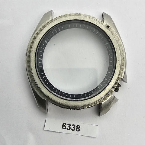 USED SEIKO 7002 7000 POLISHED MIDCASE, MINUTE TRACK GLASS KIT MENS WATCH BVT6338