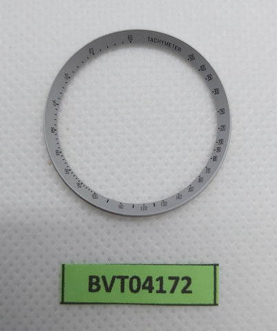 NEW SEIKO TACHYMETER RING SILVER 6139 7100 6139-7101 HELMET WATCH NR BVT04172