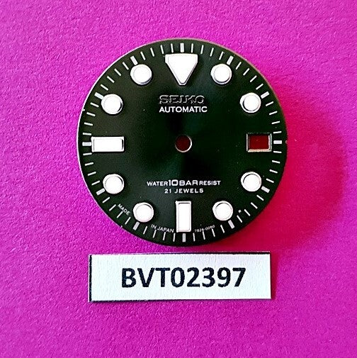 MOD SEIKO DIAL FOR 7S26 0050 10 BAR DIVERS WATCH GRAY DATE ONLY LUMES BVT2397