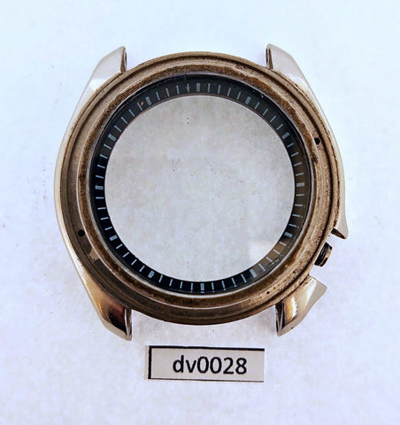 USED SEIKO 7002 7020 MIDCASE, MINUTE TRACK ,GLASS KIT MENS WATCH DV0028