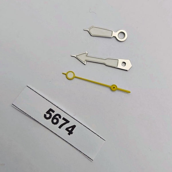 NEW SEIKO 7002 7000 6309 7290 7040 7548 YELLOW SILVER DIVER HANDS WATCH BVT05674