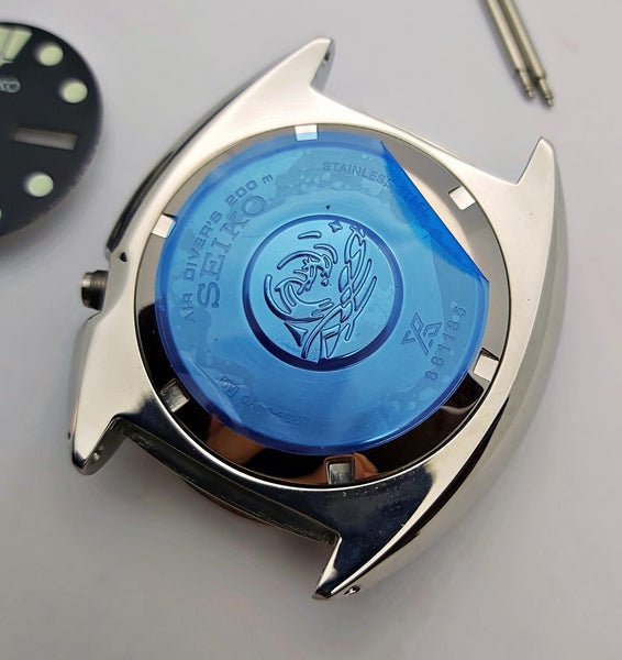 NEW AF SEIKO TURTLE SRP777 BLUE BLACK KIT CASE BEZEL GLASS CROWN STRAP DIAL HAND