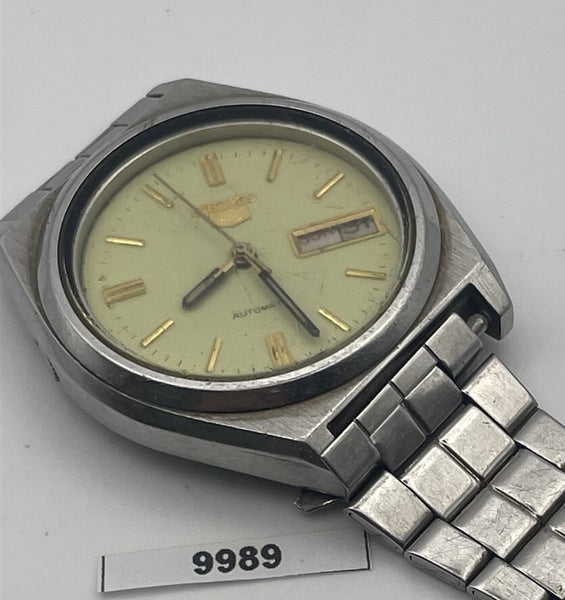 PROJECT TO FIX SEIKO 5 7009 876A MENS SS AUTO DAY DATE WATCH BVT09989