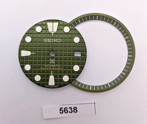 SEIKO PROSPEX OLIVE GREEN WAFFLE DIAL MINUTE TRACK 7002 7000 SUPERLUME BVT5638