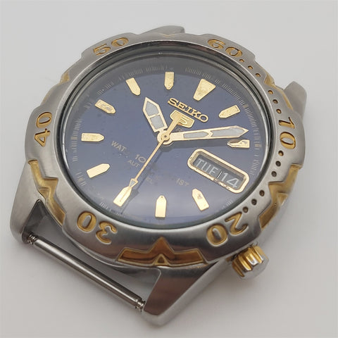 PROJECT TO FIX SEIKO SPORTS 7S36 0230 ROUND AUTO DAY DATE 160595 MENS WATCH
