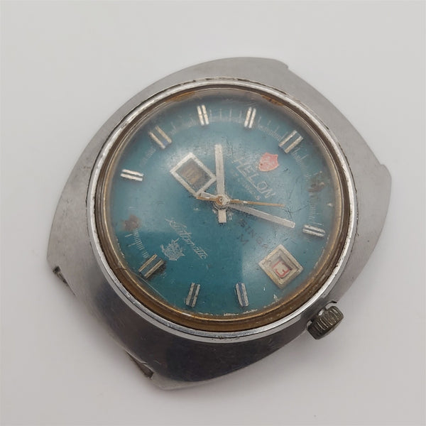 PROJECT TO FIX HELON SWISS MADE DAY DATE MENS WATCH EU SHIP 6657