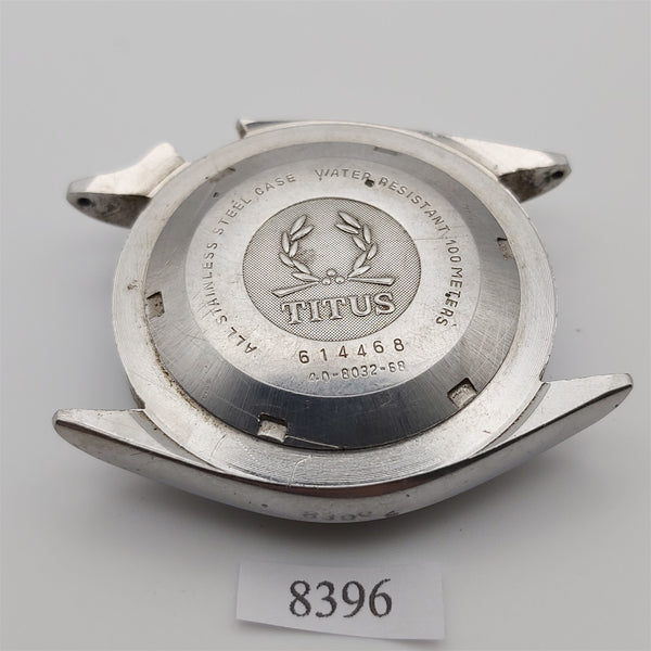 USED RARE VINTAGE SOLVIL TITUS DIVER MENS CASE COVER GLASS MT CASE WATCH BVT8396