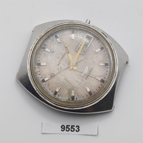 PROJECT TO FIX CITIZEN PARA WATER AUTOMATIC HOODED STEEL DAY DATE WATCH 9553