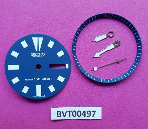 NEW SEIKO BLUE DIAL HANDS MINUTE TRACK SET FOR SEIKO 6309 7290 WATCH BVT00497
