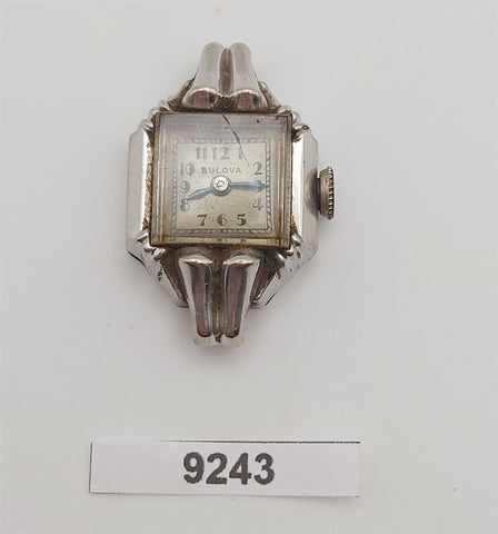 PROJECT TO FIX ART DECO BULOVA ARABIC LADIES MANUAL WIND WATCH 9243