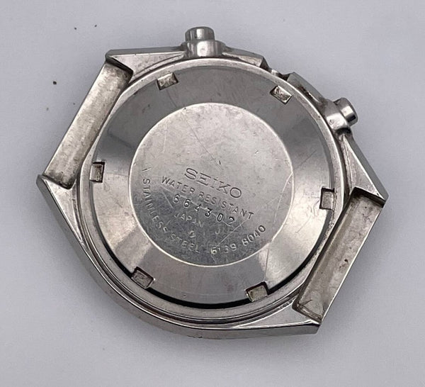 USED VINTAGE SEIKO 6139 8040 MID CASE AND COVER CHRONOGRAPH SS WATCH BVT09598