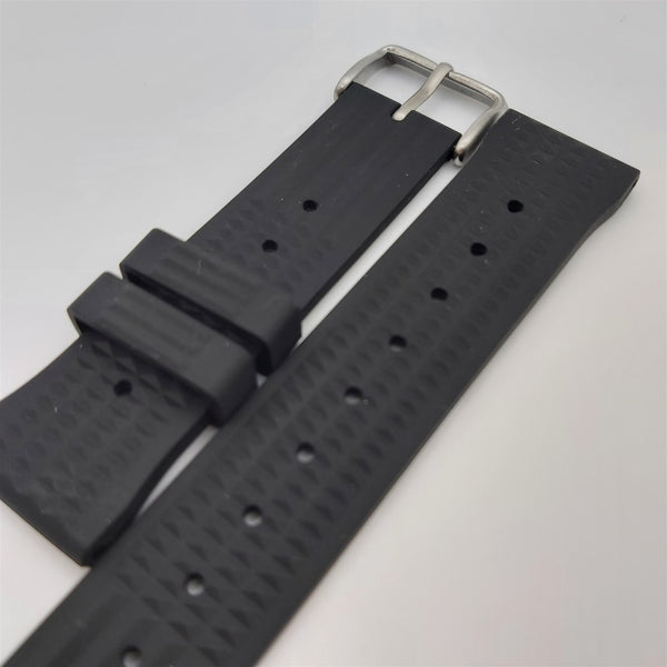 NEW FOR SEIKO WAFFLE RUBBER BAND 22mm 6309 7040 7290 7002 SKX007 DIVER WATCHES