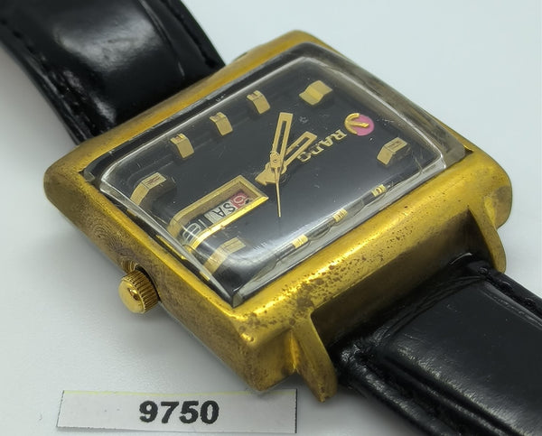 PROJECT TO FIX RADO MANHATTAN GOLD CUSHION LUGS DAY DATE  MENS WATCH 9750