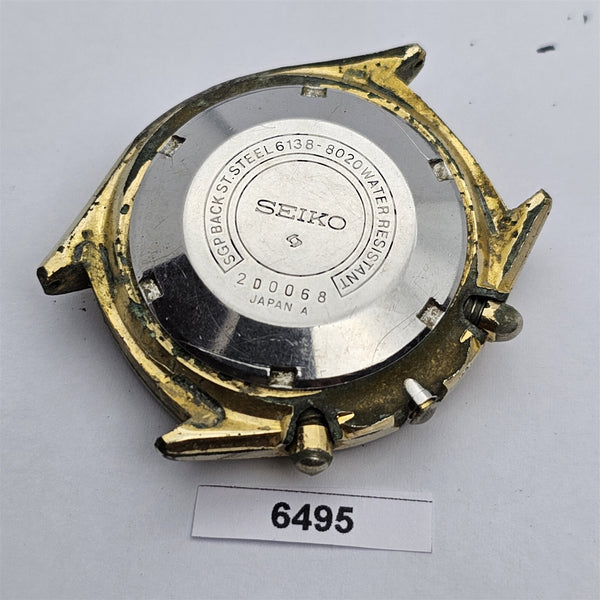 PROJECT TO FIX SEIKO PANDA 6138 8020 MENS GOLD AUTO DAY DATE EU SHIP WATCH 6495