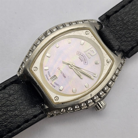 PROJECT TO FIX CERTINA MOTHER OF PEARL DATE EU SHIP LADIES WATCH NR