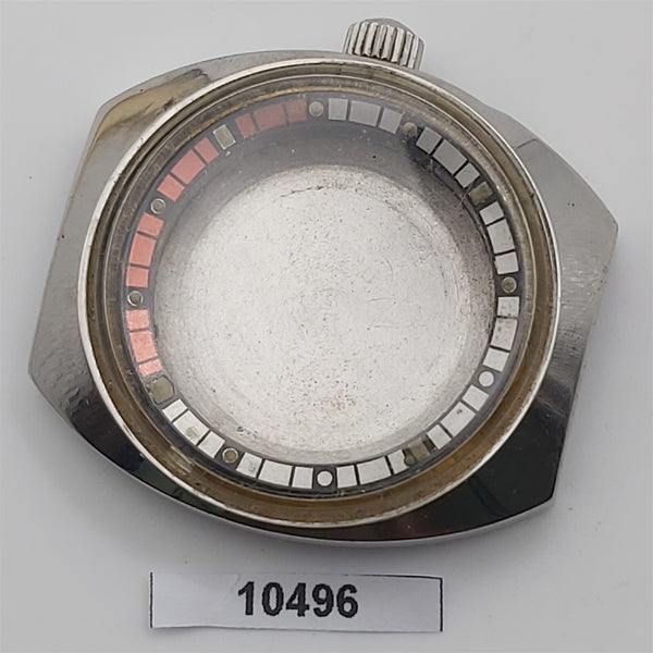 RARE VINTAGE RADO CAPTAIN COOK MIDCASE COVER AND MINUTE TRACK MENS WATCH 10496