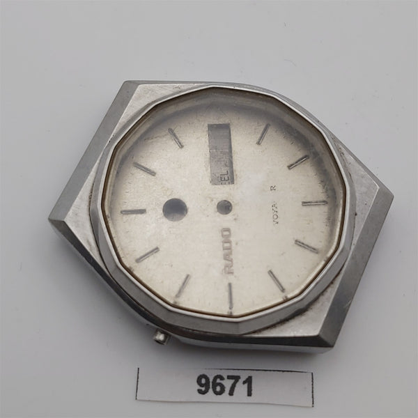USED VINTAGE MENS RADO BEZEL MIDCASE, DIAL & COVER WATCH KIT BVT09671