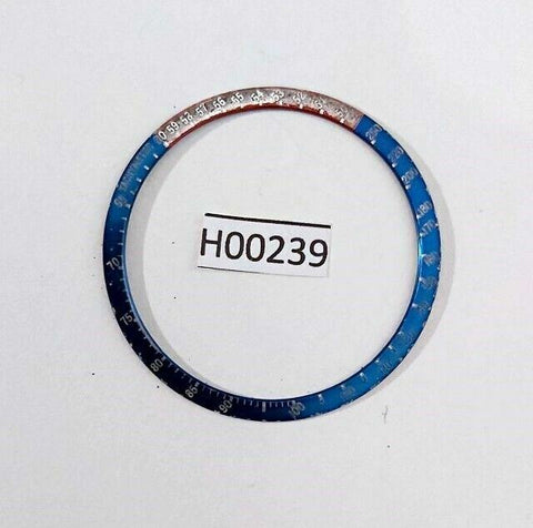 USED VINTAGE SEIKO BEZEL INSERT FOR 6139 POGUE PEPSI CHRONOGRAPH WATCH H00239