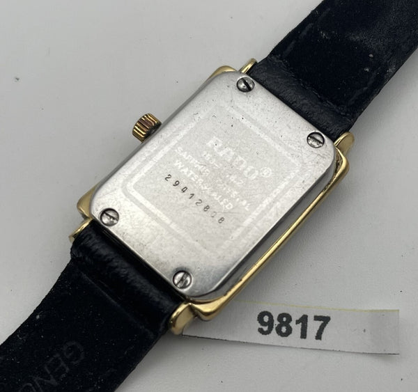 PROJECT TO FIX RADO FLORENCE GOLD PLATE SS ROMAN DIAL EU SHIP LADIES WATCH 9817