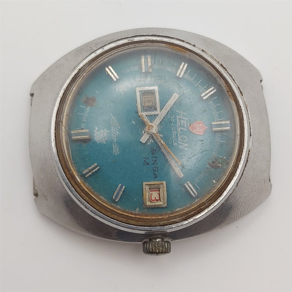 PROJECT TO FIX HELON SWISS MADE DAY DATE MENS WATCH EU SHIP 6657