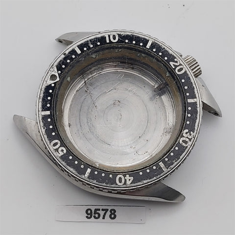 USED RARE VINTAGE SOLVIL TITUS DIVER GLASS CASE BEZEL WATCH KIT BVT9578