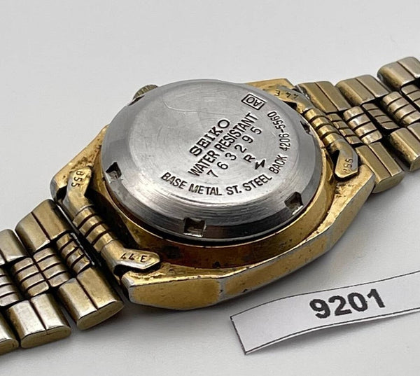 PROJECT TO FIX SEIKO 4206 5560 LADIES GOLD AUTOMATIC DAY DATE WATCH 9201
